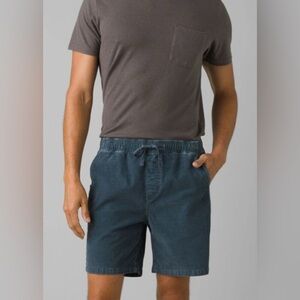 NWT Prana Canyon Camp Shorts in Grey Blue 7” Inseam